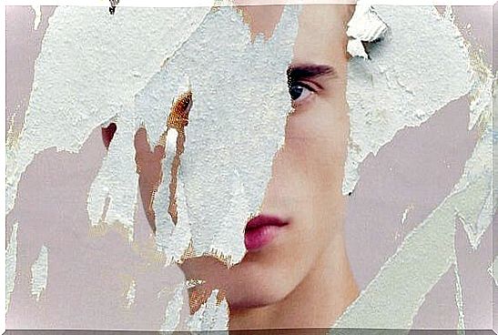 torn image of a boy symbolizing the difficulty of believing in oneself