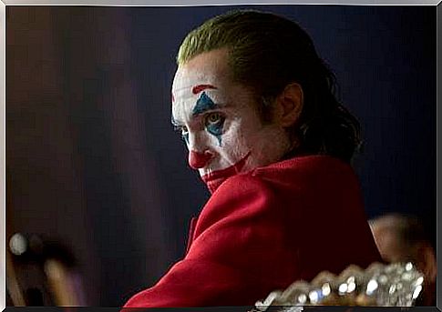 Joaquin Phoenix representing the psychological profile of the Joker