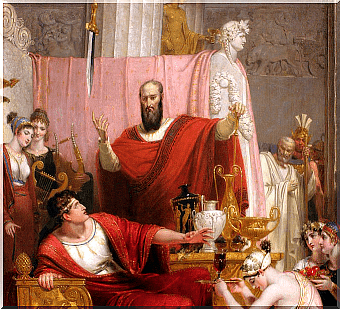 Damocles with his sword