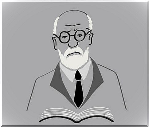 Freud with a book